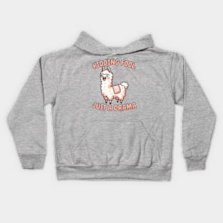 April fool llama Kids Hoodie